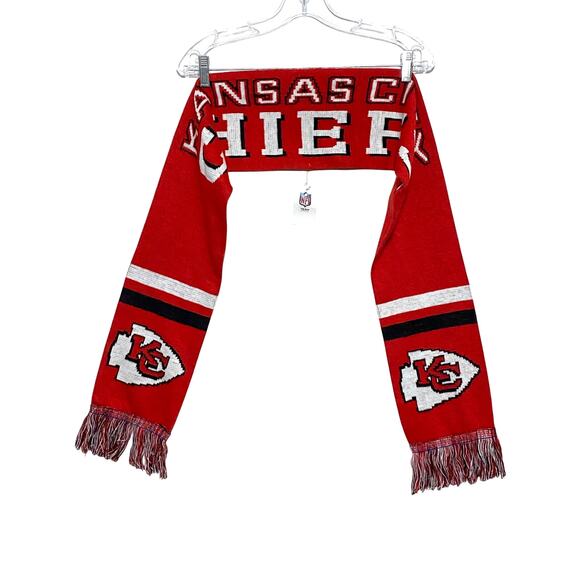 NFL Other - Kansas City Chiefs NFL Team Apparel Scarf Two Sided Acrylic Red White Black NWT